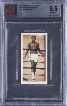 1971 Barratt & Co. Ltd. "Famous Sportsmen" #24 Cassius Clay - BVG NM-MT 8.5
